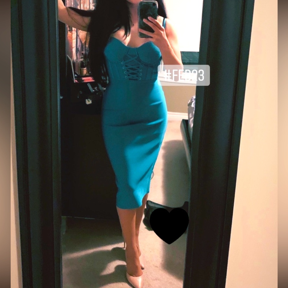 🧿 blue bandage dress 🧿